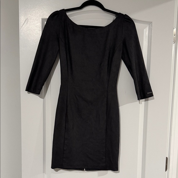 long black dress with side slits Sheath Organza Spaghetti V-neck Sleeveless Open Back Backless Dress